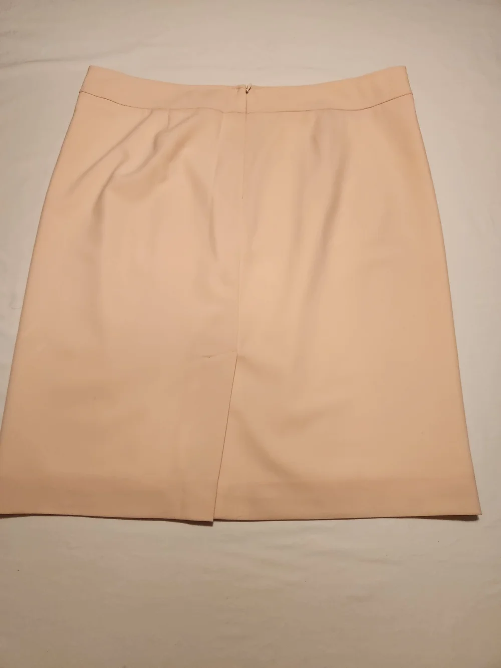 Laura Pale Blush Pink Lined Pencil Skirt Size 14 Back Slit